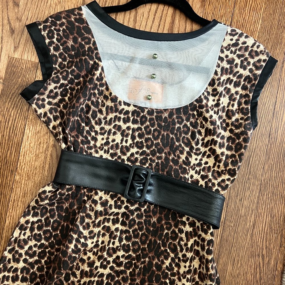 Jamie Von Stratton Leopard Mini Dress